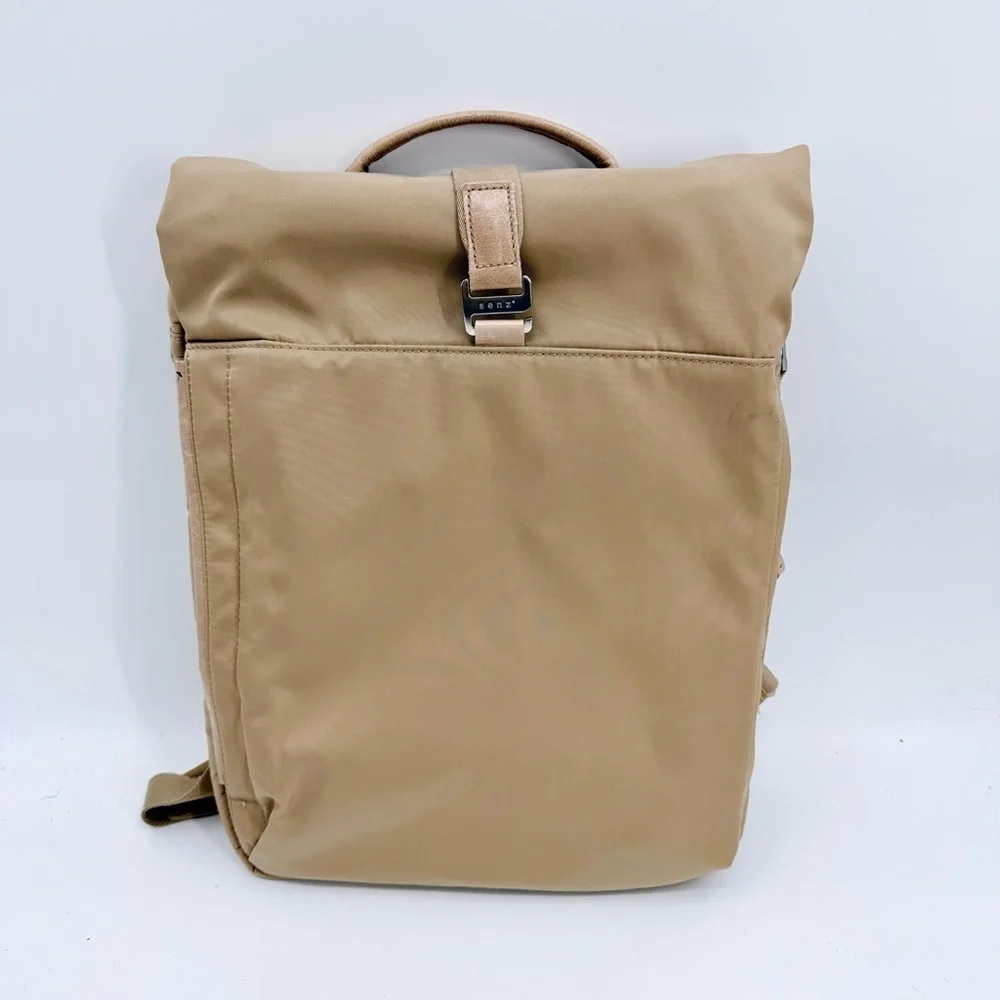 SENZ Sam Water Resistant Commuter Laptop Backpack Caffe Latte